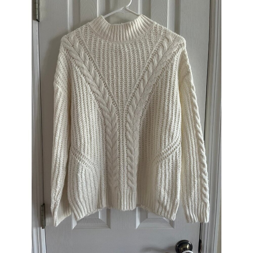 Cream Cable Knit Sweater